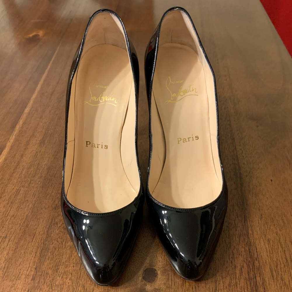 Christian Louboutin Décolleté 868 Black Patent - Picture 3 of 14
